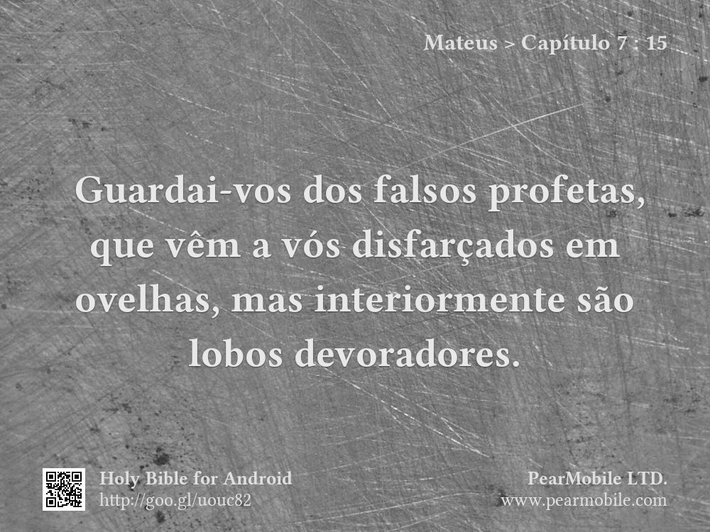 Mateus, Capítulo 7:15